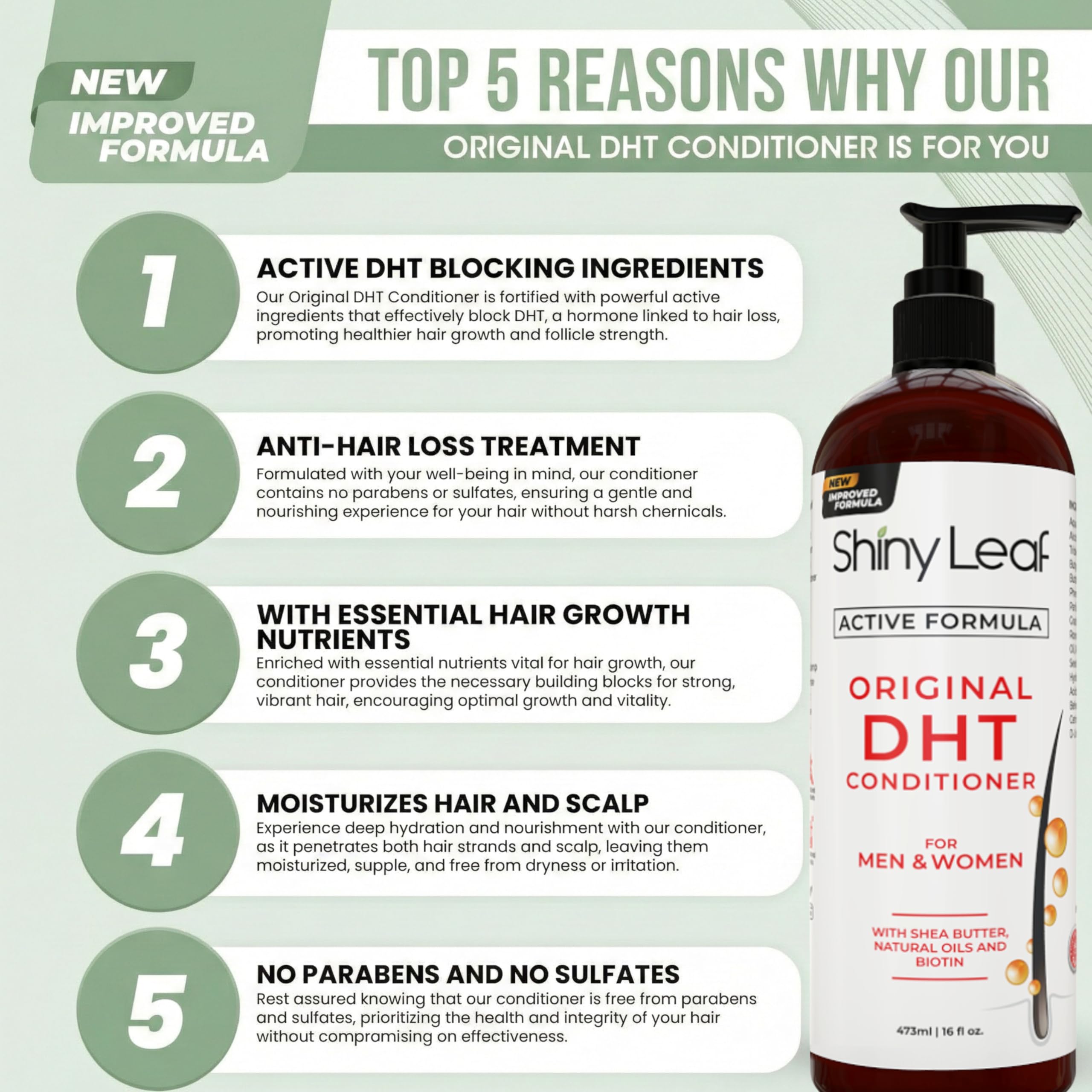 Creamy conditioner texture on fingertips from Shiny Leaf DHT Blocker
