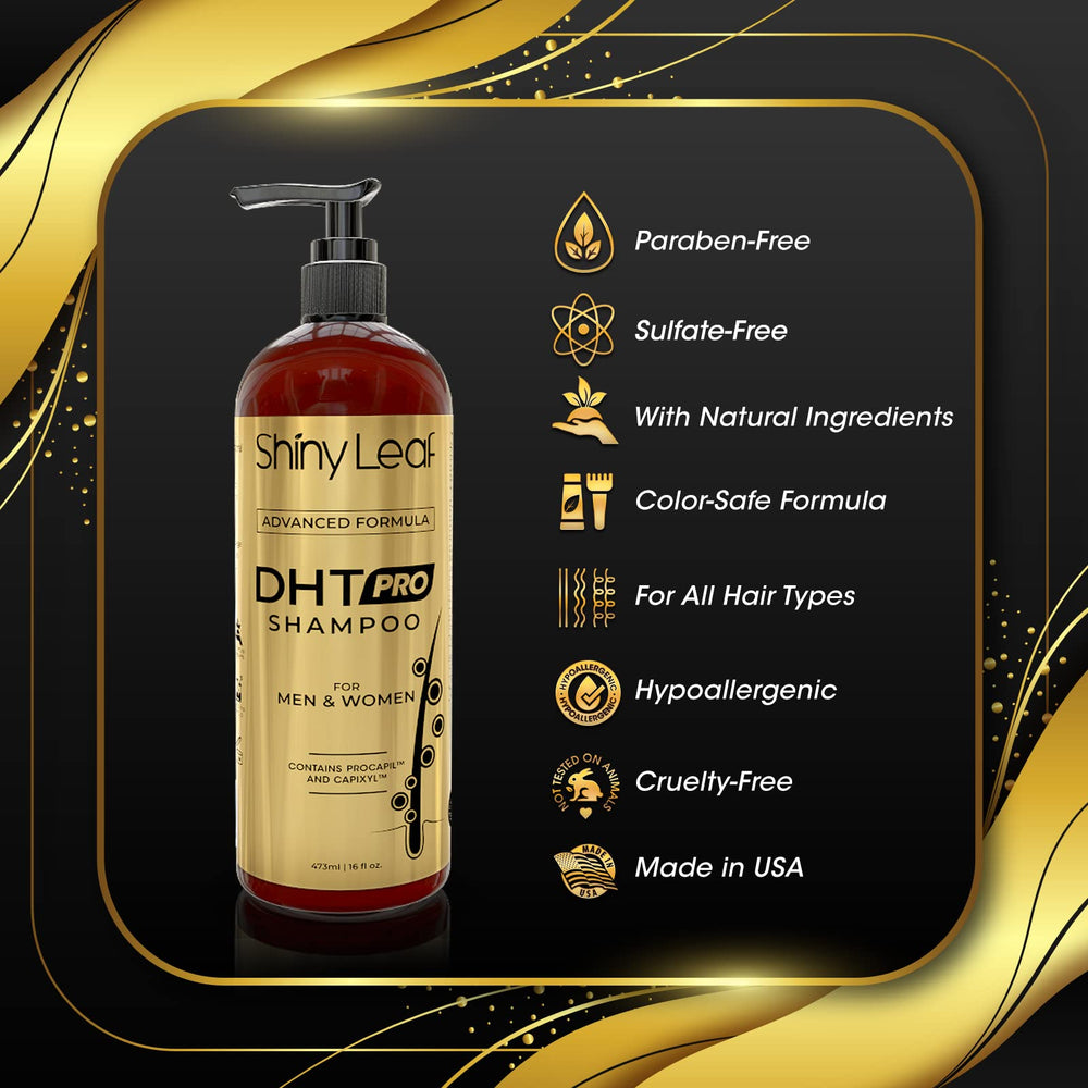 Shiny Leaf DHT Pro Shampoo sulfate-free formula for gentle cleansing