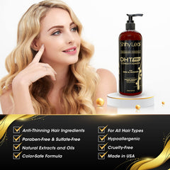 Shiny Leaf ingredients-biotin close-up highlights fortifying benefits for stronger strands.