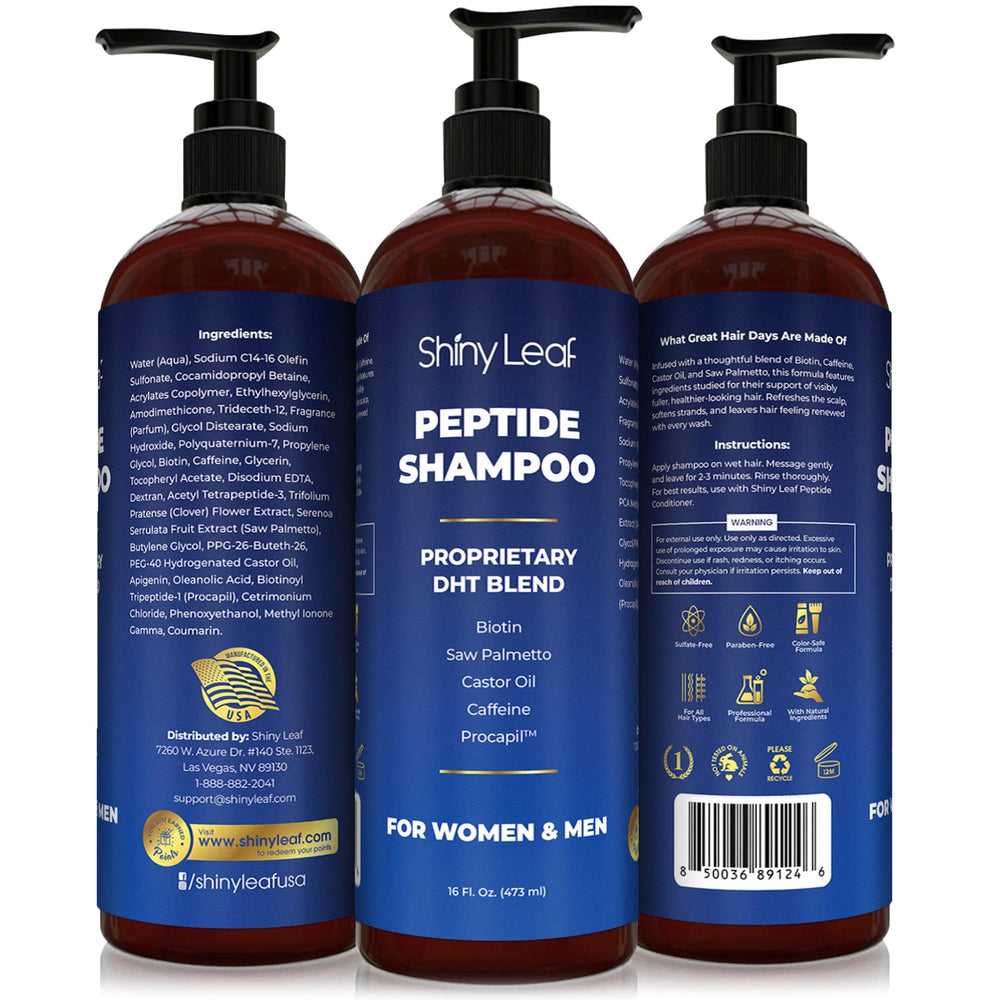 Shiny Leaf packaging box beside a clean countertop signals premium quality.