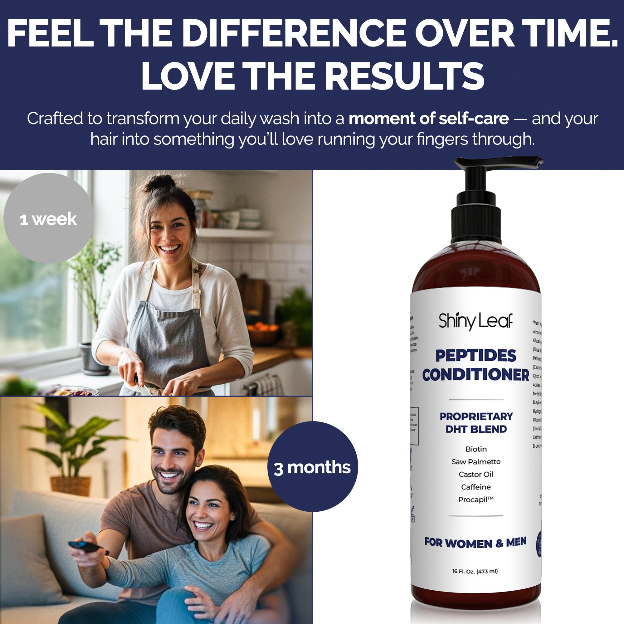 Made in USA quality behind Shiny Leaf hair care.