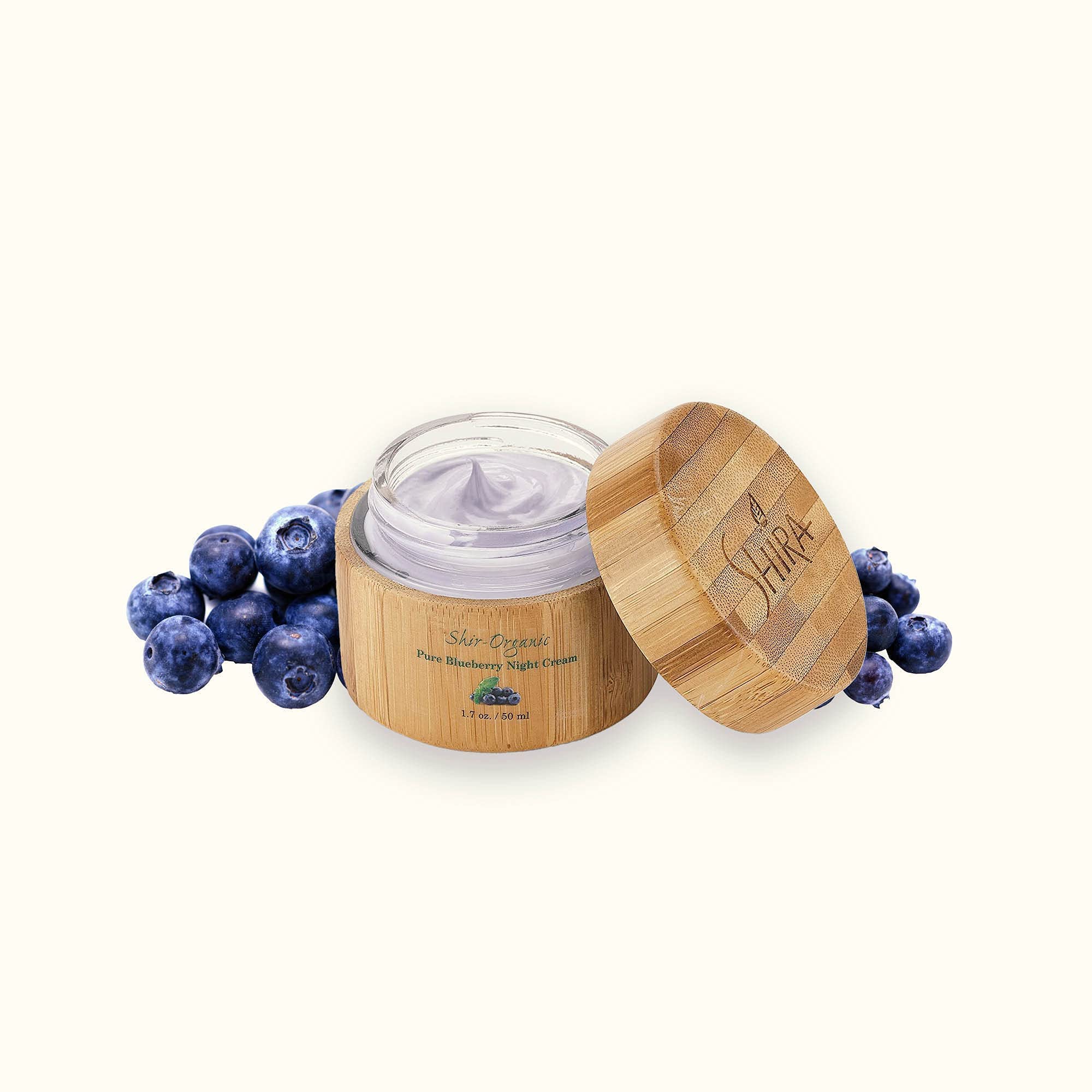 Shira Shir Organic Blueberry Night Cream duo pack shot for daily skincare routine.