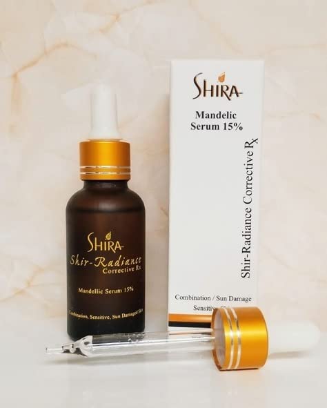 Shira Shir-Radiance Corrective Serum application on hand demonstrates easy daily use.