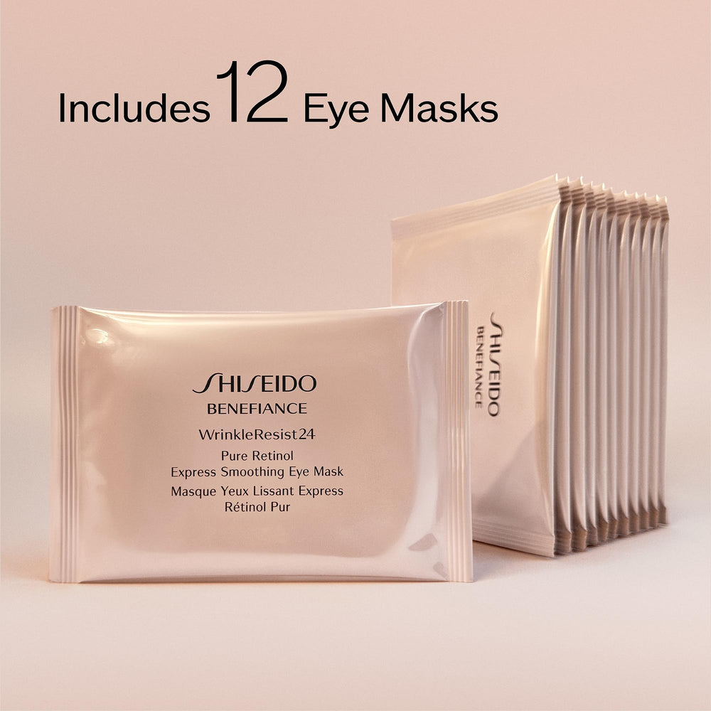 Shiseido Benefiance eye mask in-use application for refreshed appearance.