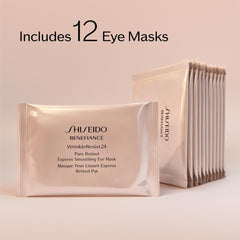Shiseido Benefiance eye mask in-use application for refreshed appearance.