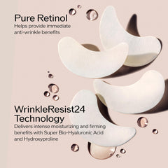 Shiseido Benefiance stretchy sheet demonstrating secure fit around eye area.