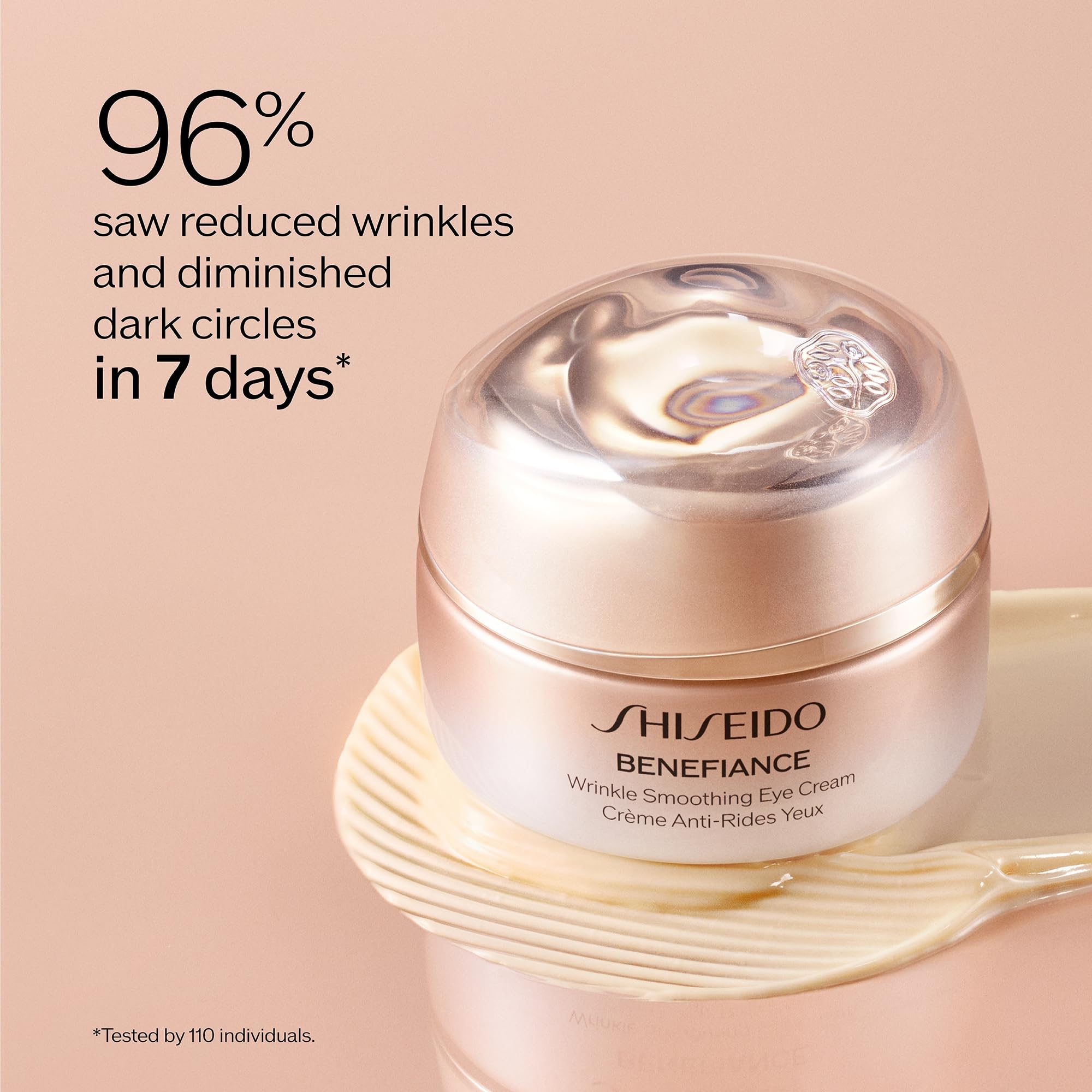 Shiseido Benefiance Wrinkle Smoothing Cream Night 15ml for overnight hydration.