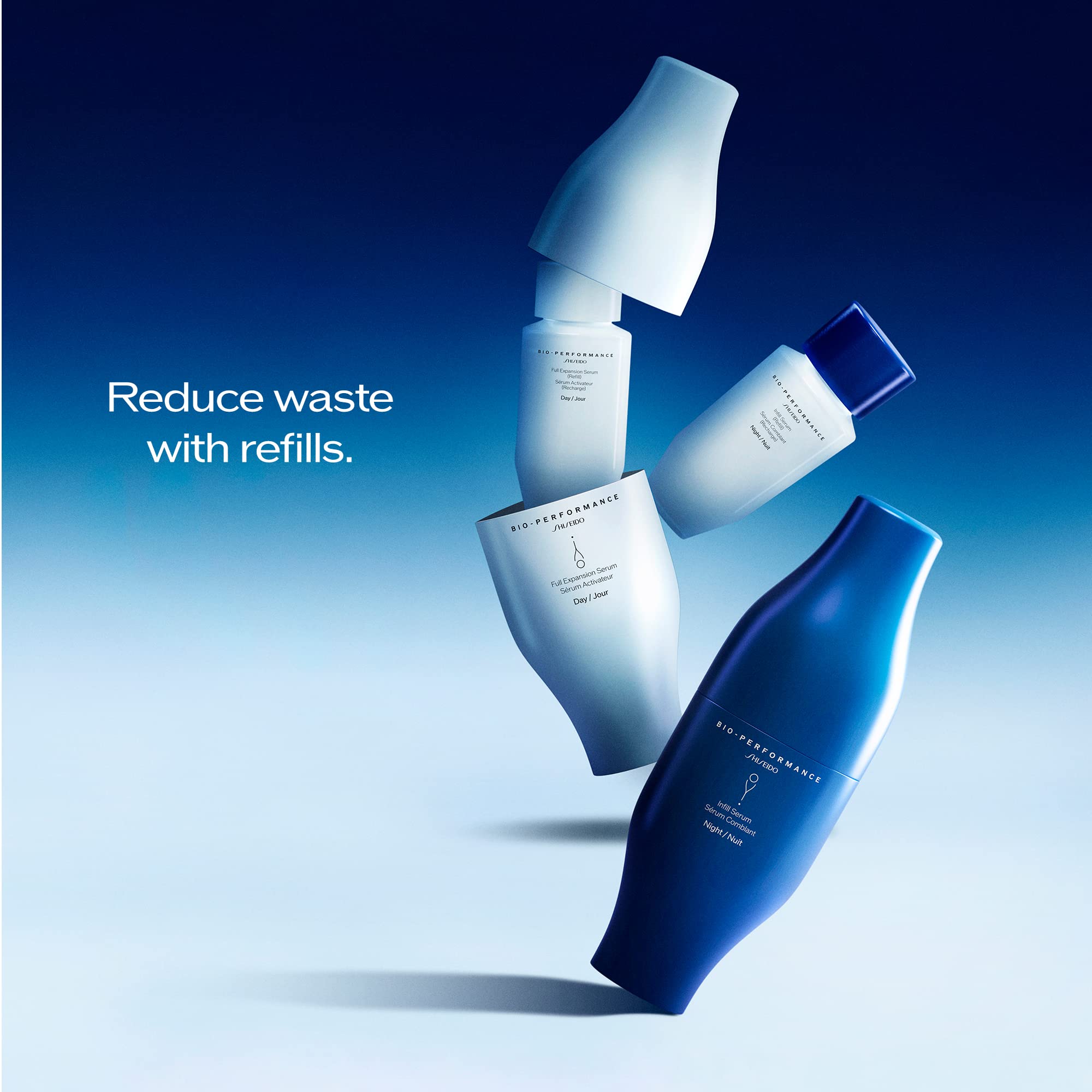 Shiseido Bio-Performance Refill pack image for easy replenishment.
