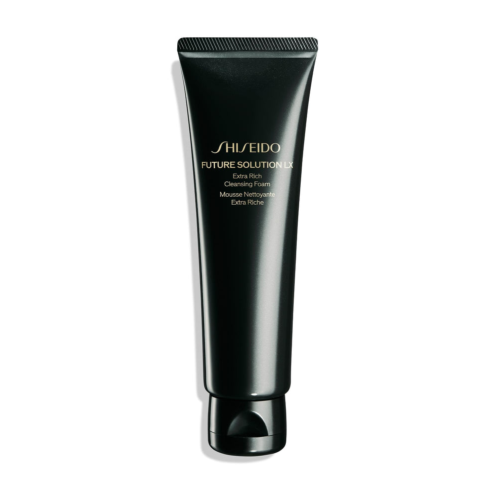 Shiseido Future Solution LX cleansing foam lather for a luxurious cleansing experience