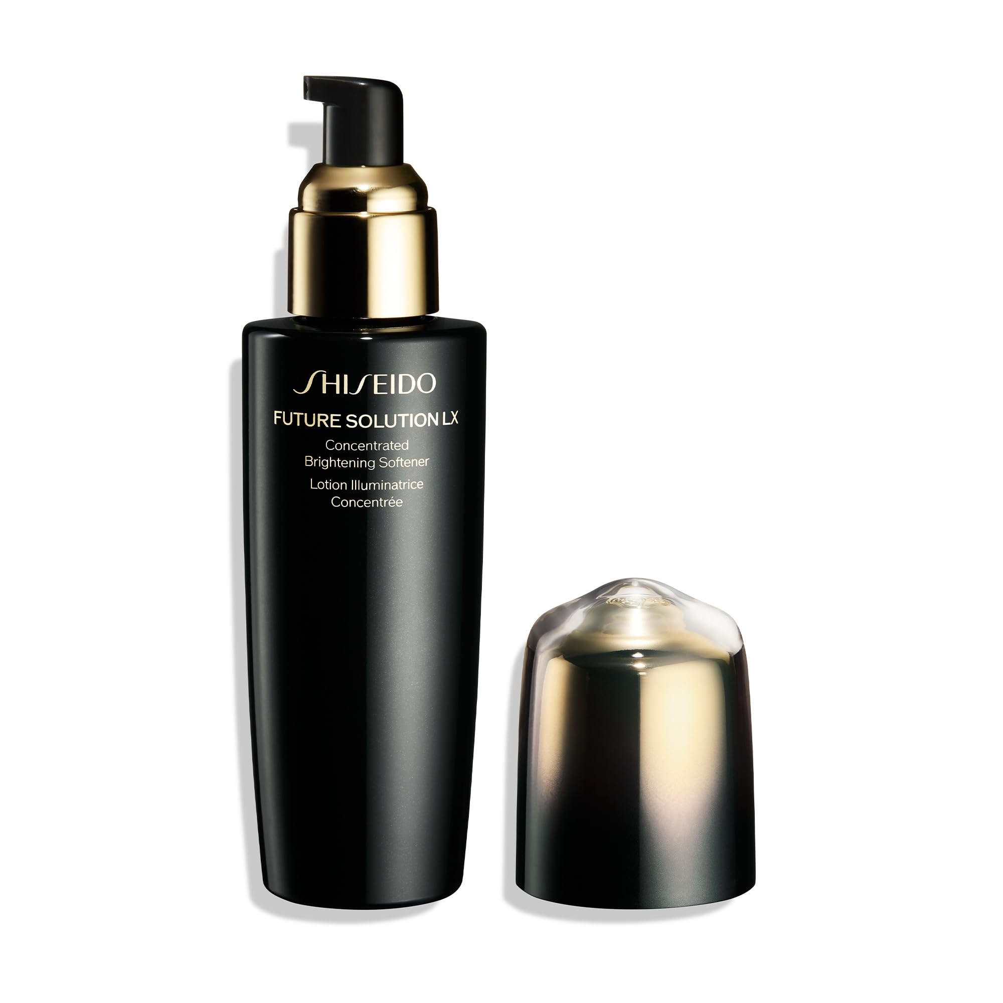 Shiseido Future Solution LX softener in morning and evening routine for brighter skin
