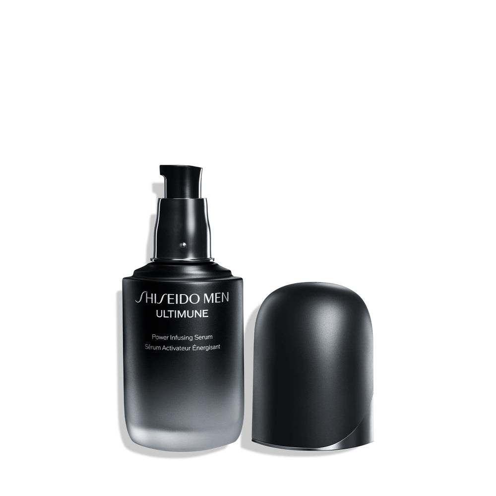 Shiseido Men Ultimune Serum packaging detail shows 50 ml size