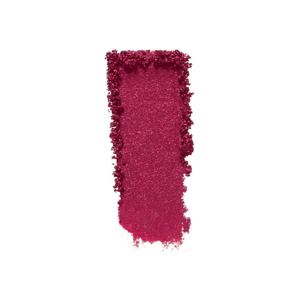 Shiseido POP PowderGel Eye Shadow Doki-Doki Red 18 blended with crease-free precision.