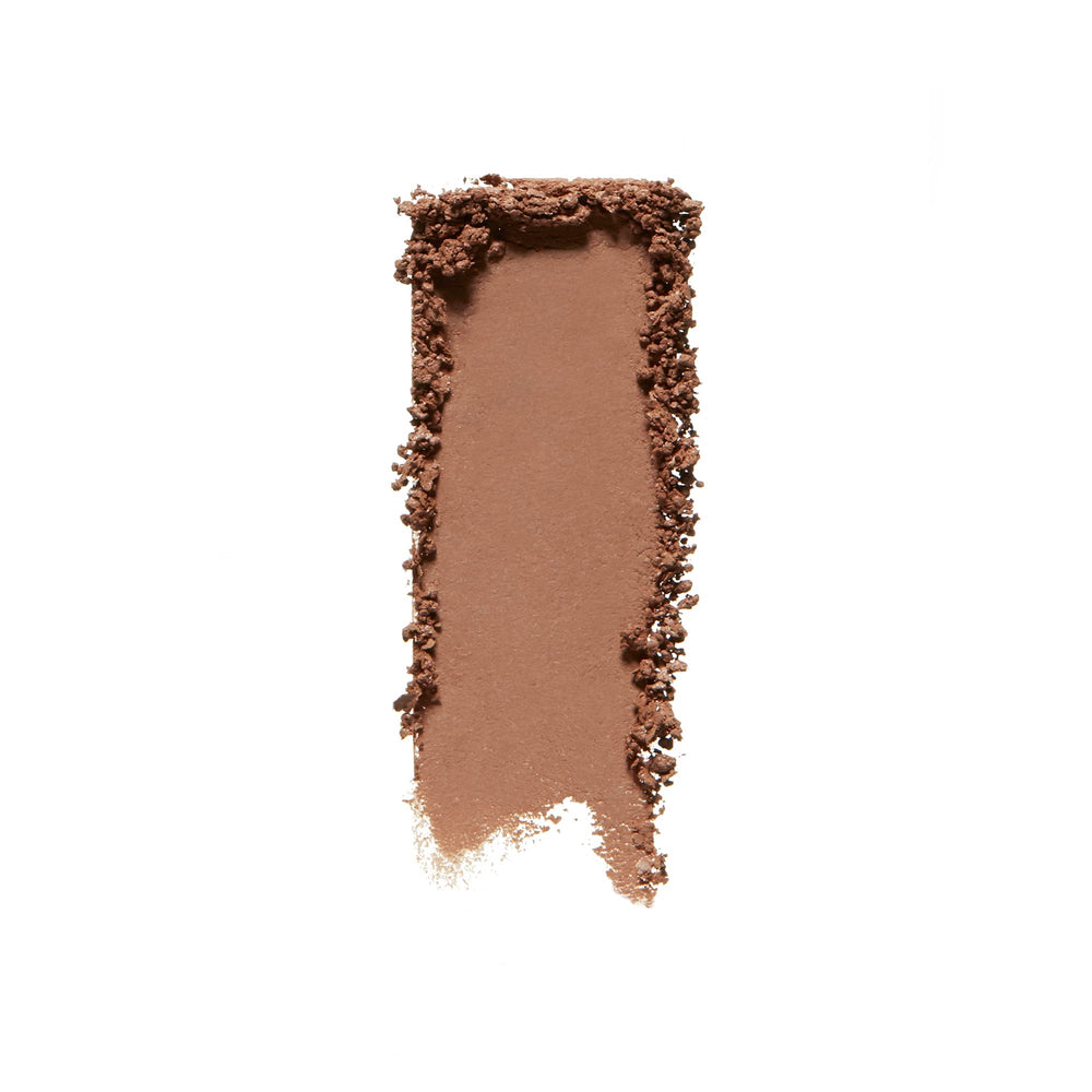 Shiseido POP PowderGel Subebe Beige 04 swatch on eyelid demonstrating blendability