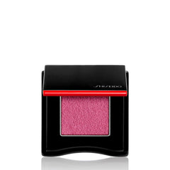 Shiseido POP PowderGel Eye Shadow Waku-Waku Pink swatch with vivid payoff and smooth application.