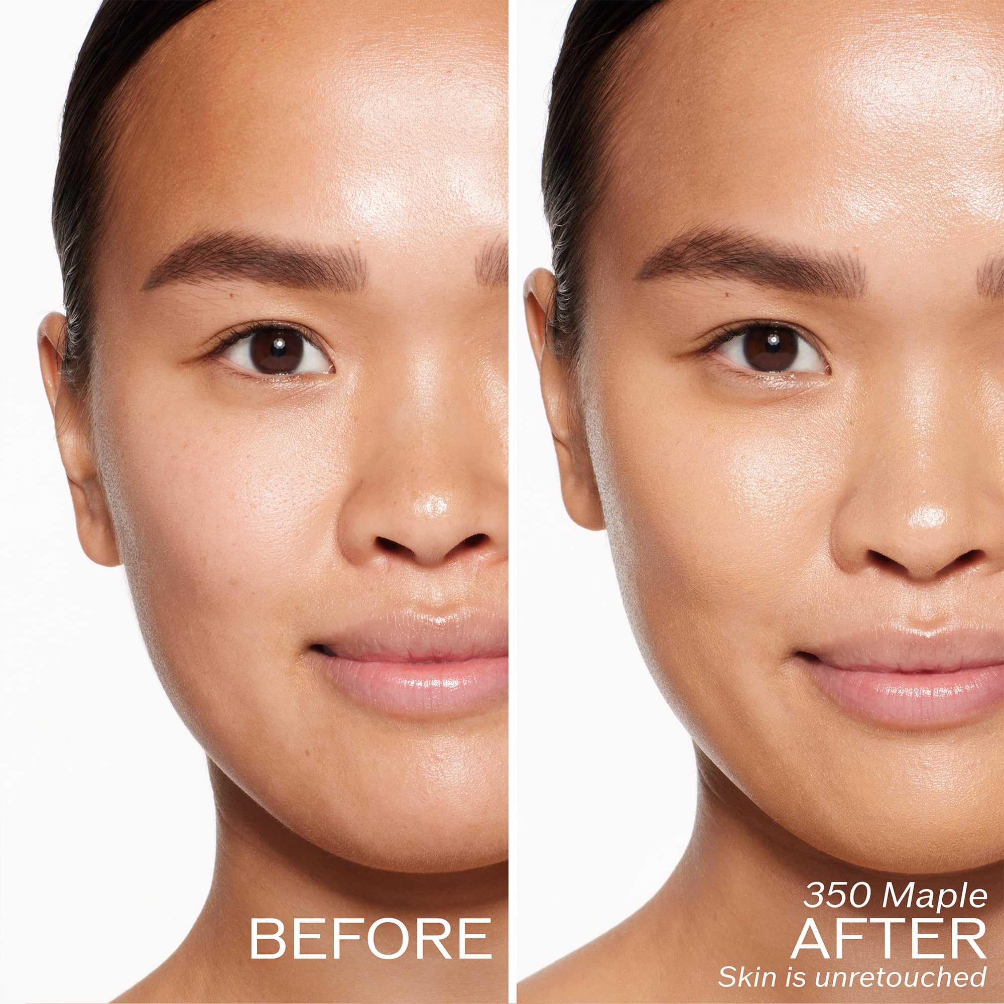 Shiseido RevitalEssence Skin Glow Foundation Maple SPF 30 label close-up.