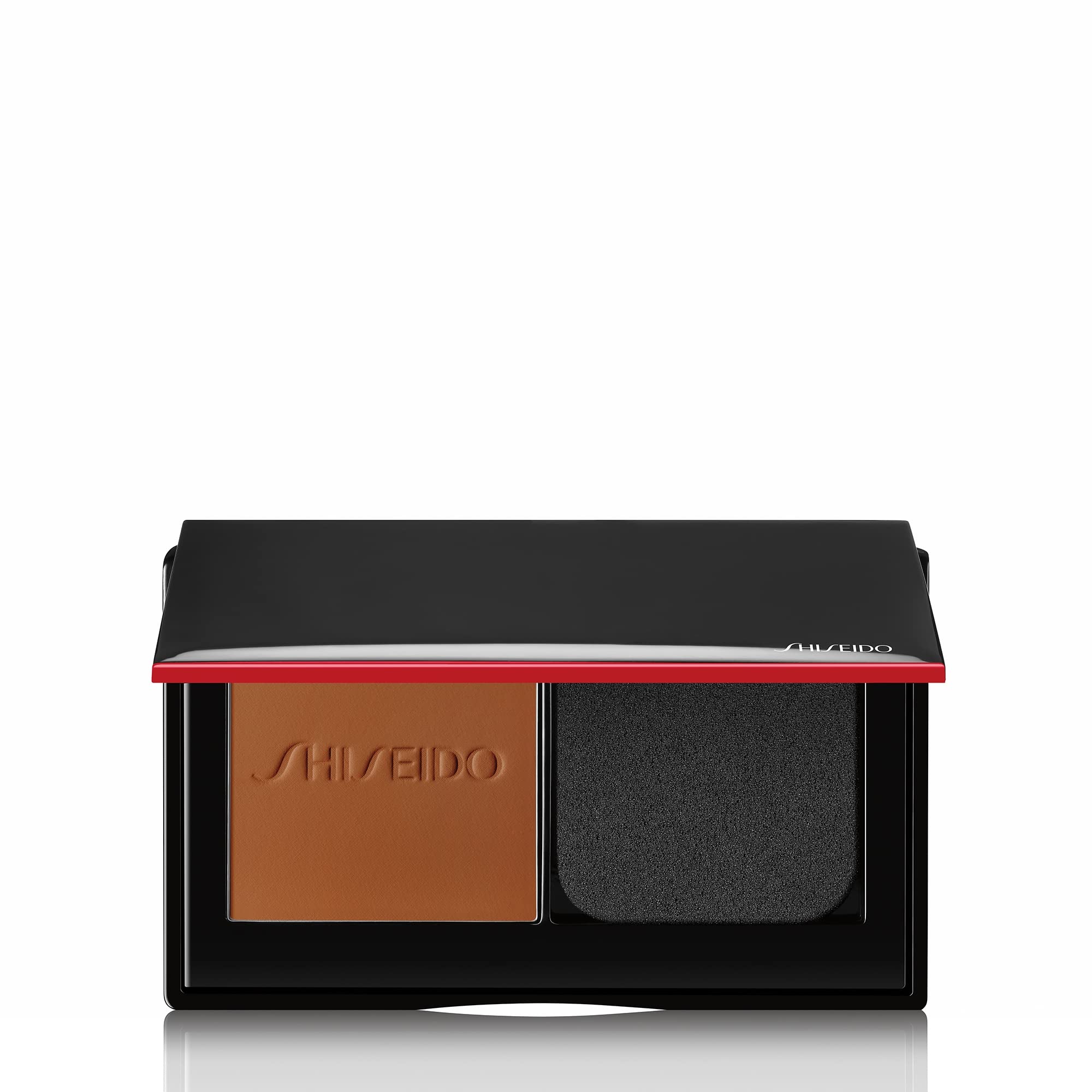 Shiseido Synchro Skin copper-450 compact closeup for a lasting finish.
