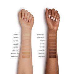 Texture close-up of Shiseido Synchro Skin concealer for natural finish.