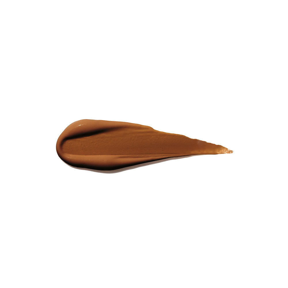Shiseido Synchro Skin concealer swatch showing blendable medium to full coverage.