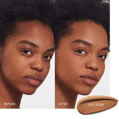 Shiseido Synchro Skin finished look with natural semi-matte radiance