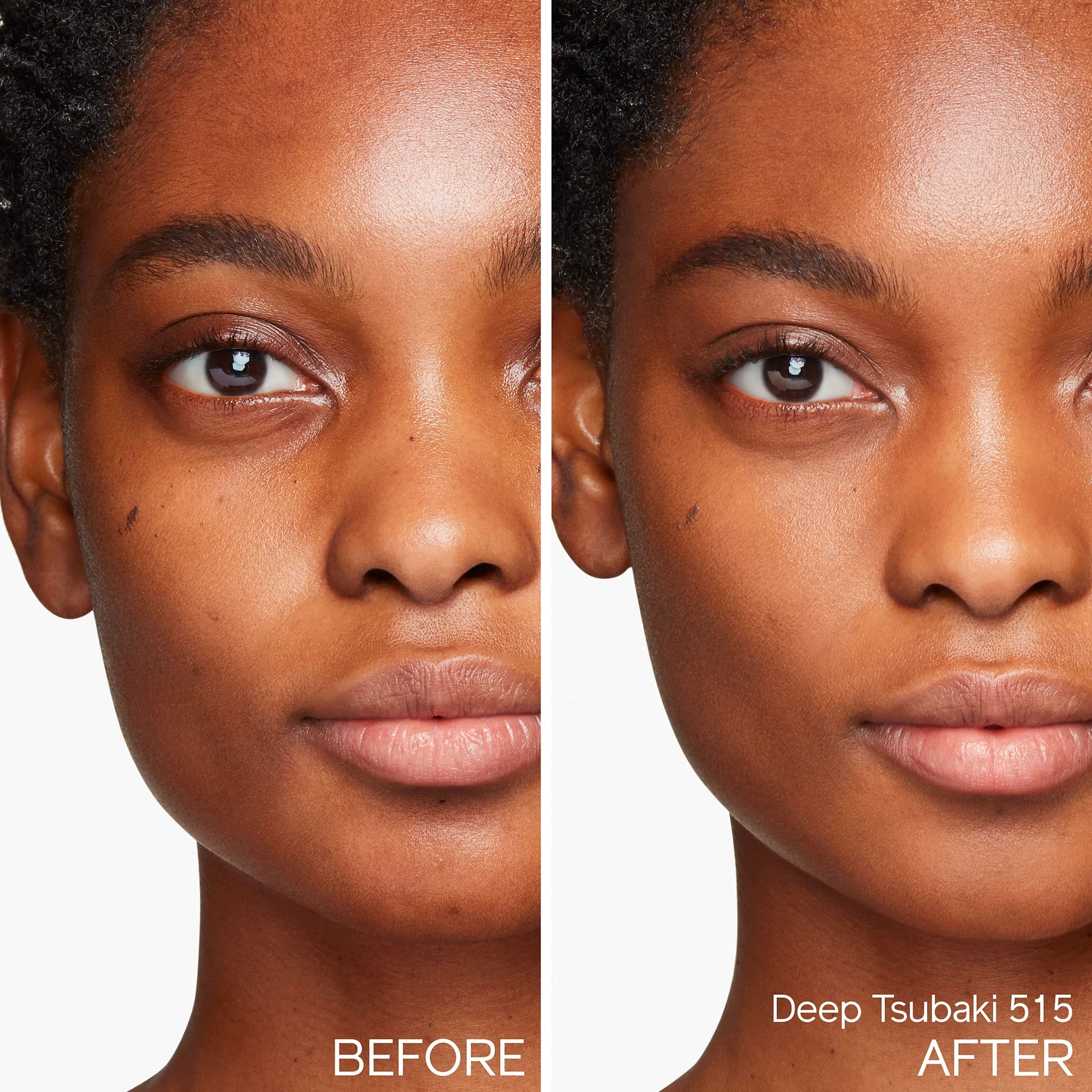 Shiseido Synchro Skin Self-Refreshing Tint application dots demonstrate buildable coverage