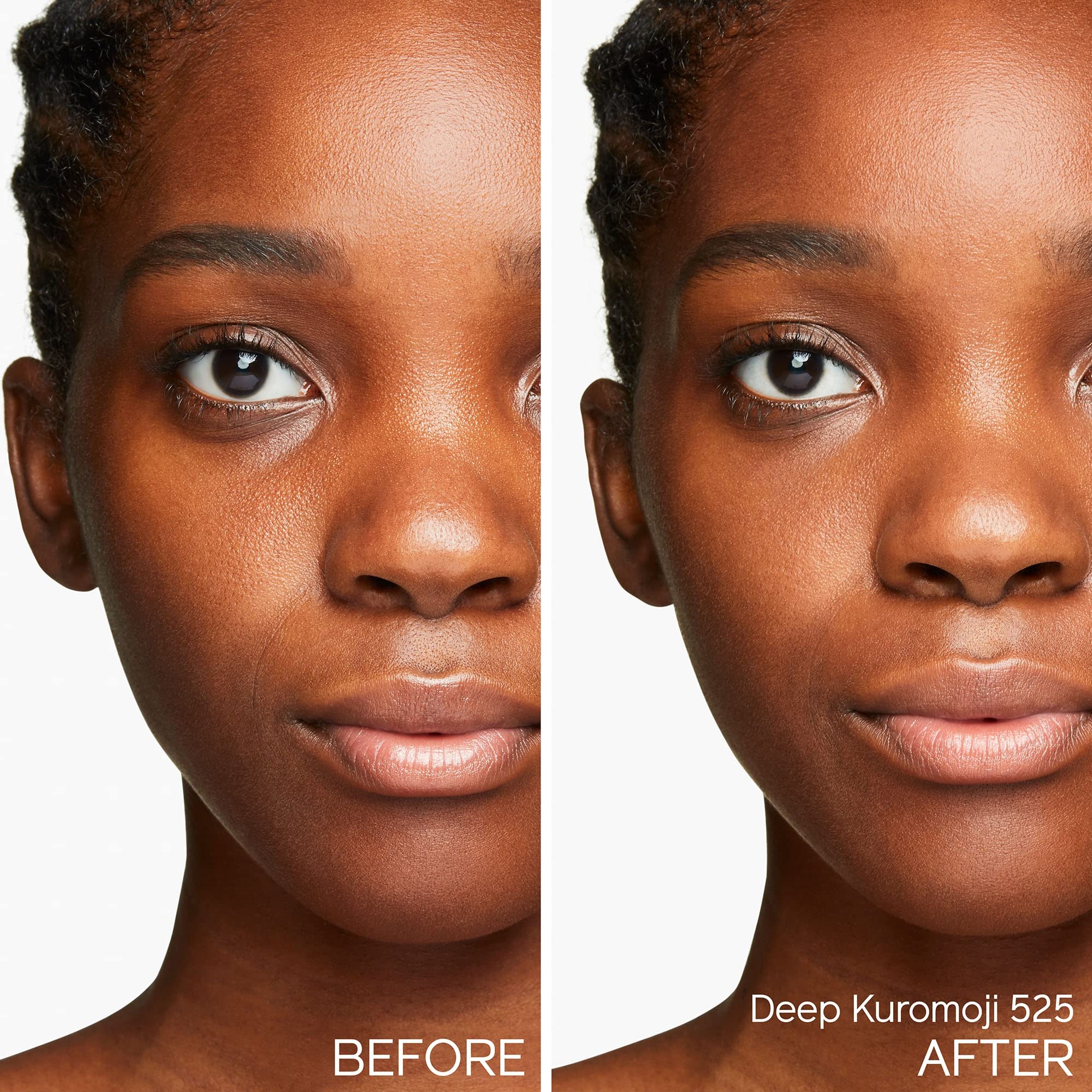 Close-up of texture shows creamy, blendable formula from Shiseido tint