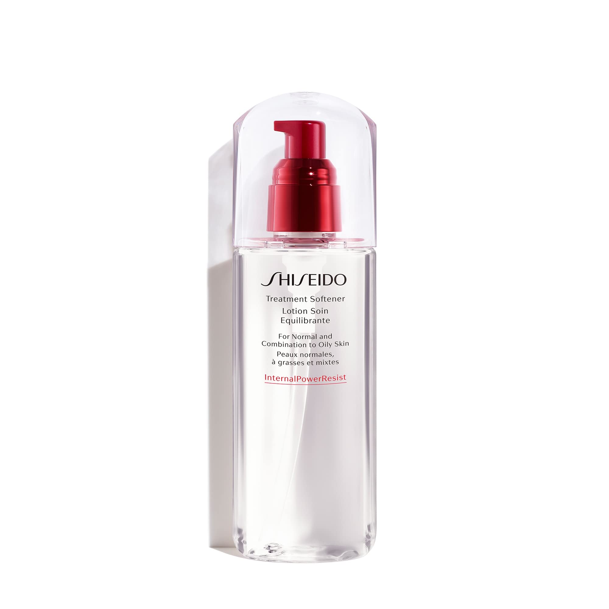 Shiseido Treatment Softener bottle close-up for balanced, hydrated skin.