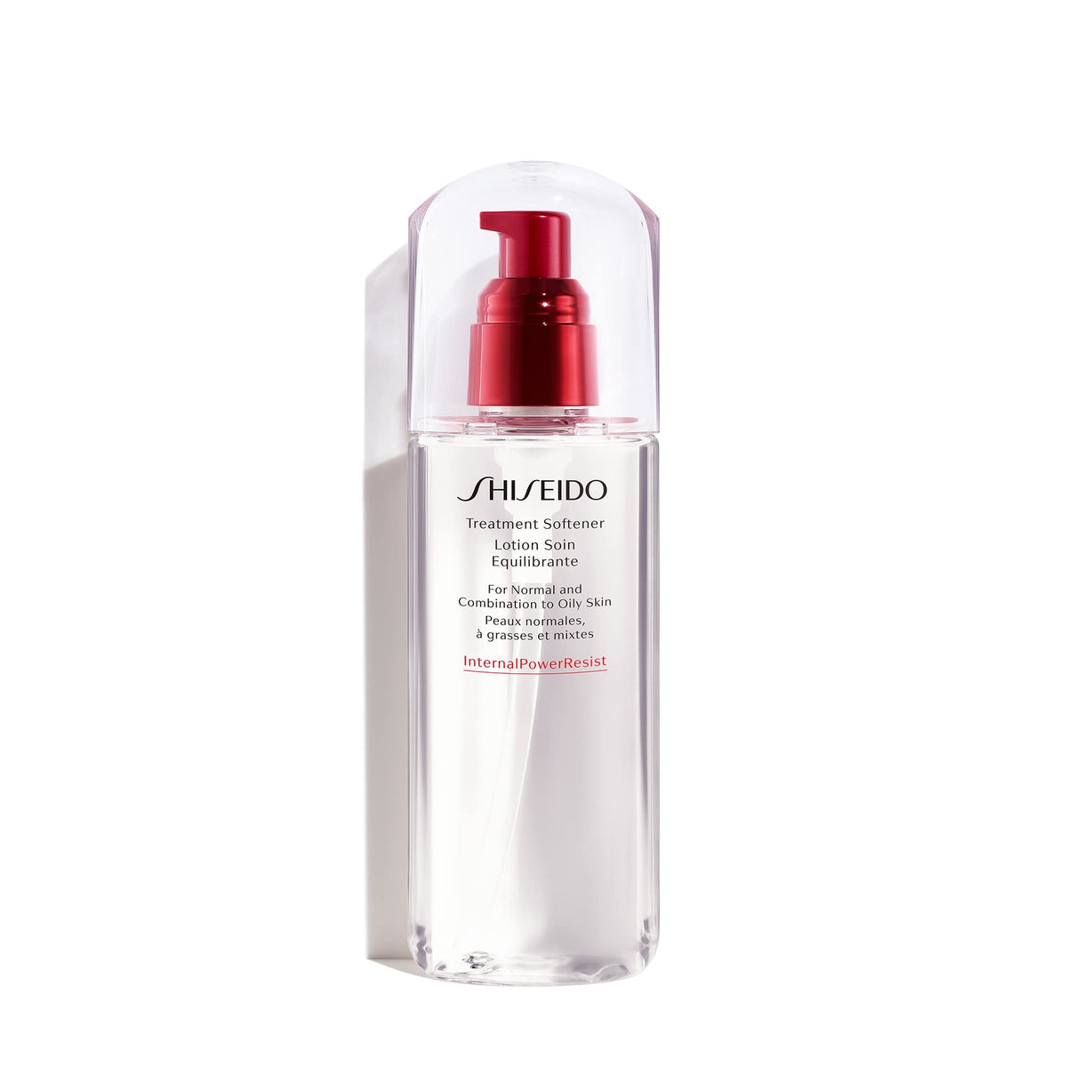 Shiseido Treatment Softener bottle close-up for balanced, hydrated skin.