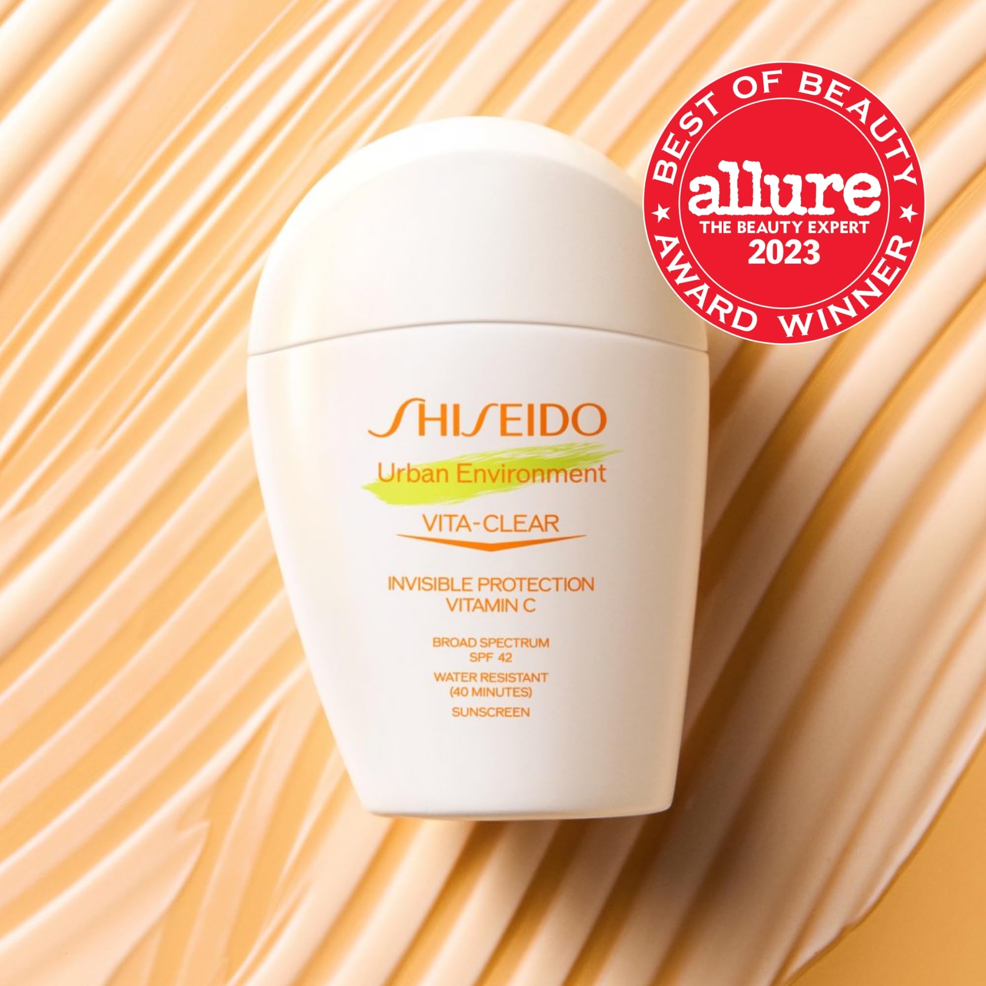 Shiseido Urban Environment brightening effect on complexion over time.