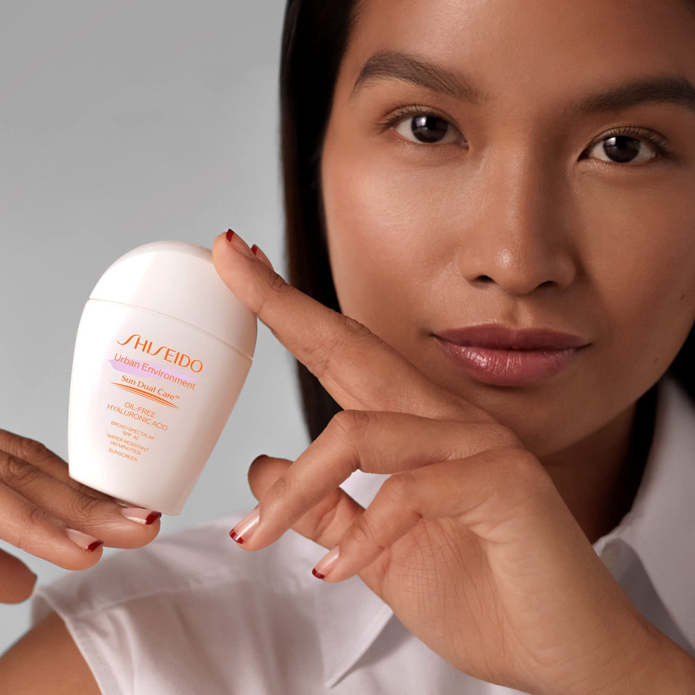 Shiseido Urban Environment with hyaluronic acid promotes lasting hydration