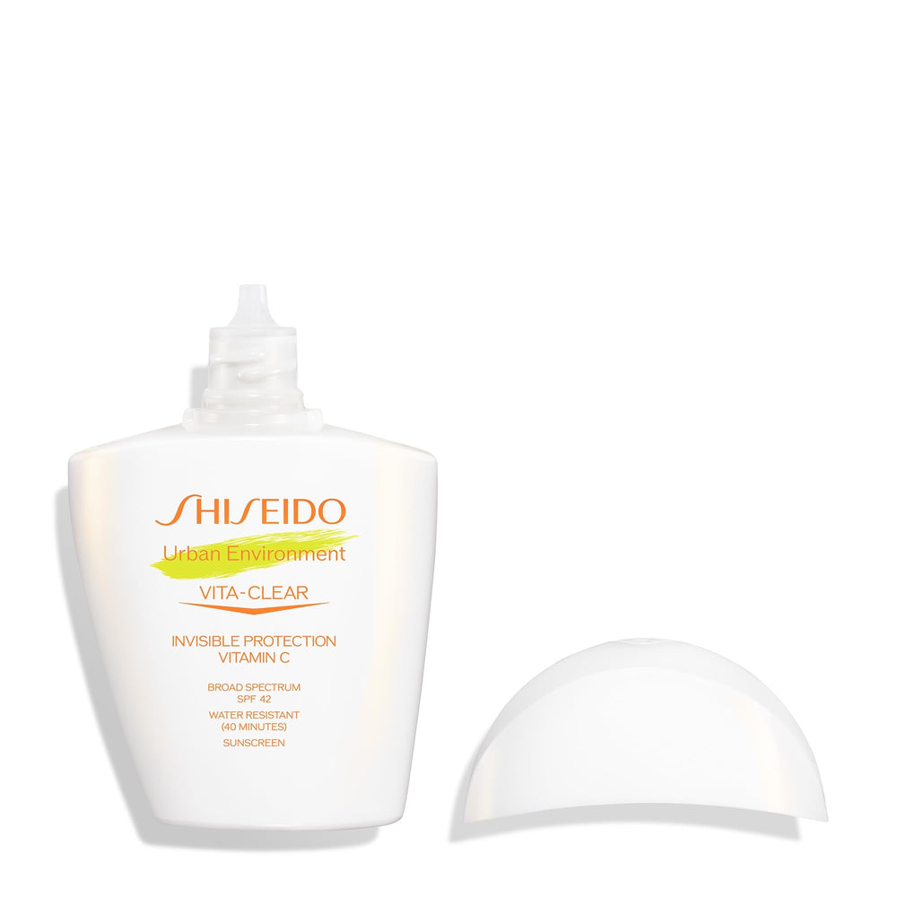 Shiseido Urban Environment no-shine matte appearance for makeup wear.