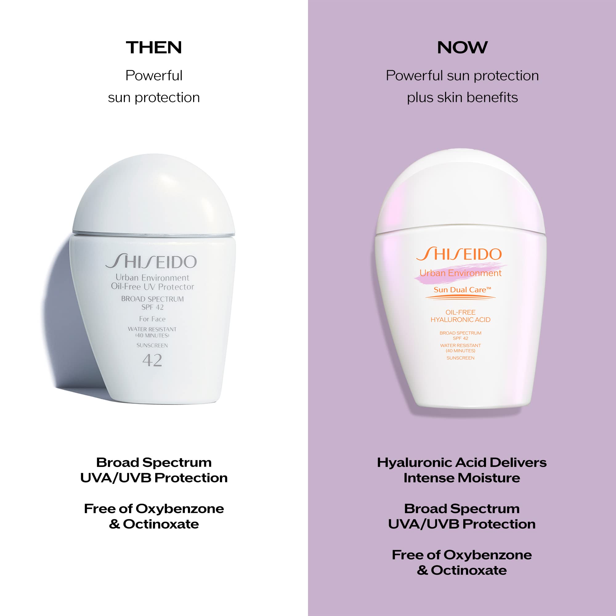 Shiseido Urban Environment protects skin from pollution in outdoor setting