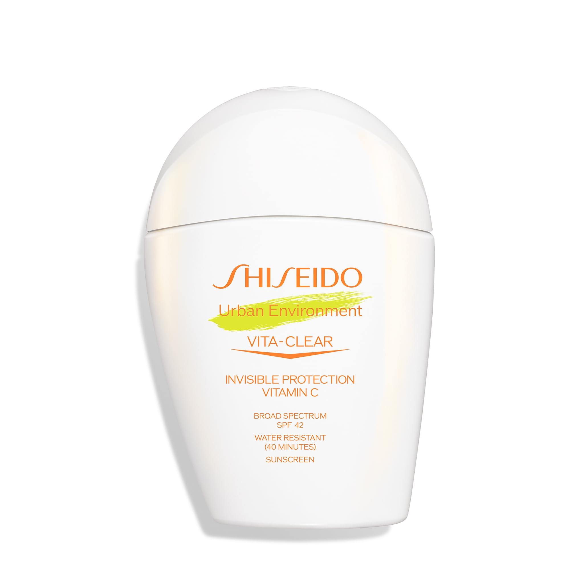 Shiseido Urban Environment sunscreen application for smooth daily protection.