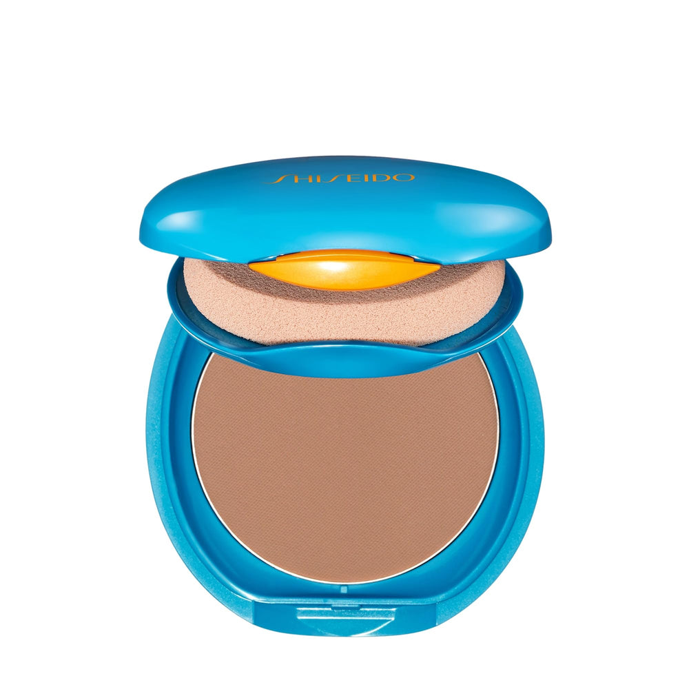 Dark Ivory shade swatch for natural daily wear with the Shiseido foundation refill.