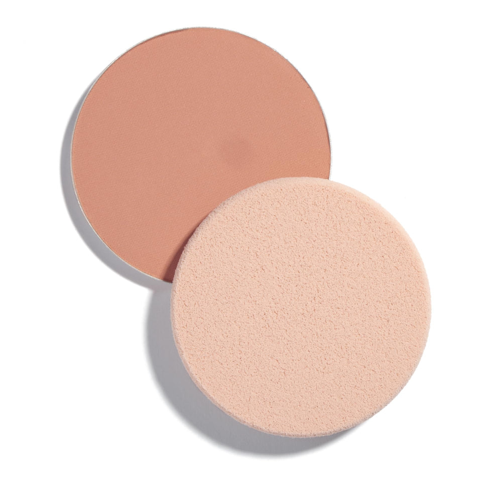 Shiseido UV Protective Compact Foundation refill with sponge for on-the-go touch-ups.