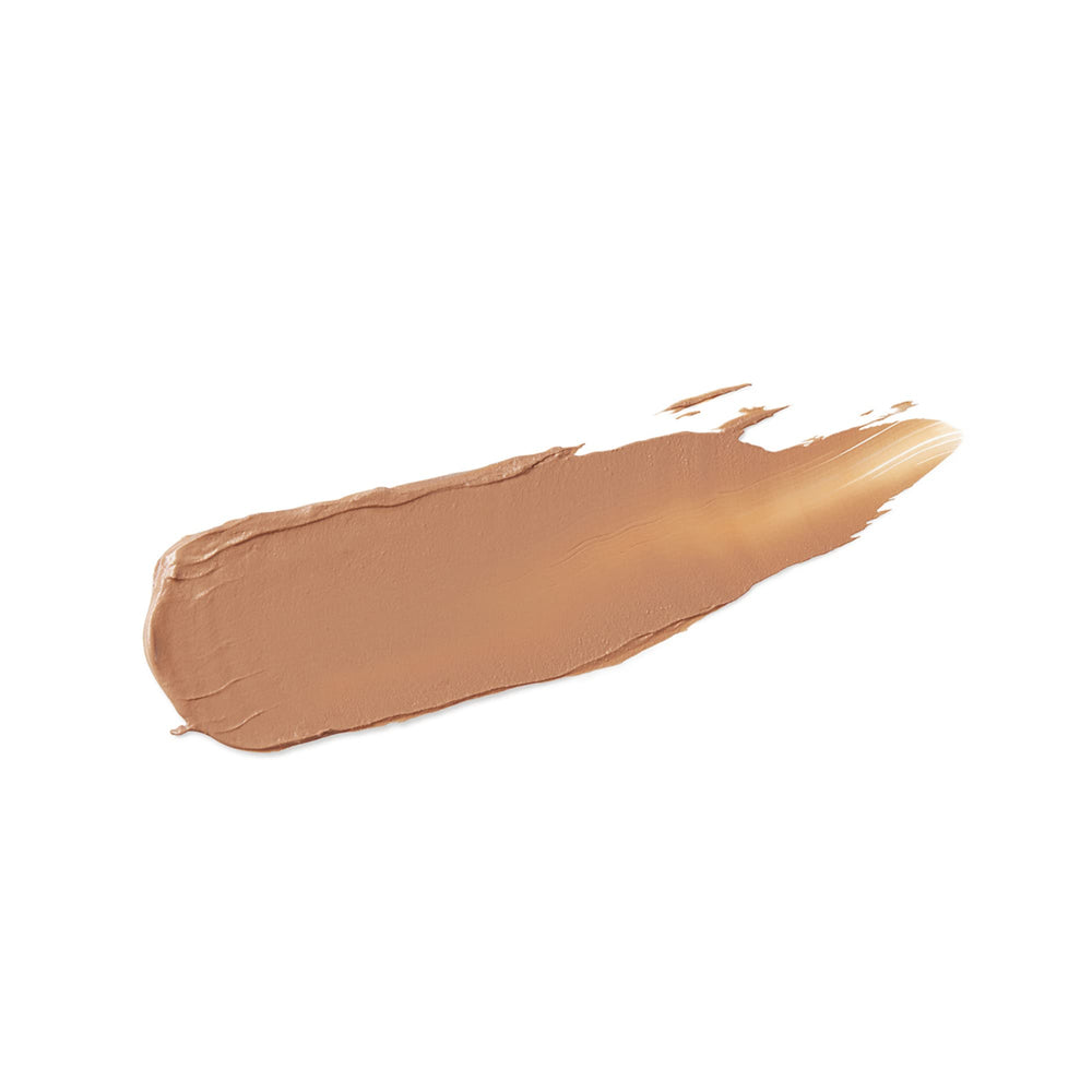 Shiseido UV Protective Stick Foundation beige swatch showing even coverage and sun protection.