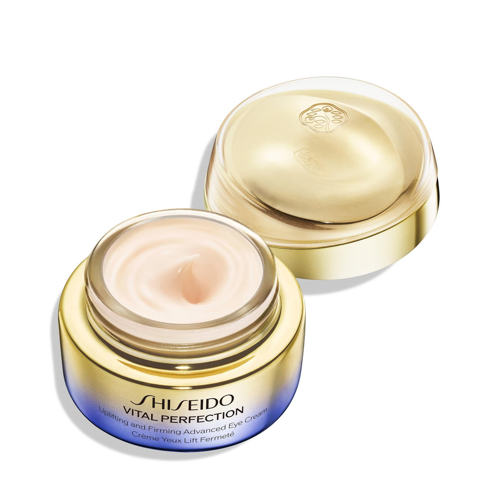 Eye-area glow after use with Shiseido Vital Perfection cream.