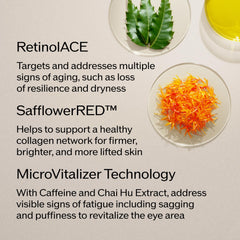 Close-up of Shiseido Vital Perfection texture for tackling fine lines.