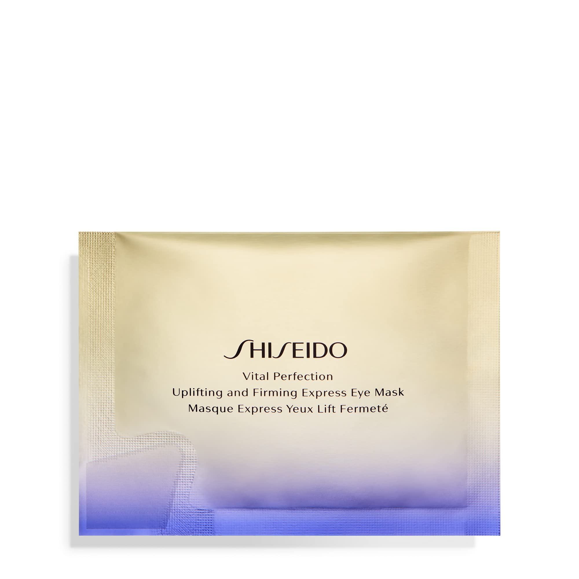 Shiseido Vital Perfection eye mask packaging highlights premium anti-aging care for eyes