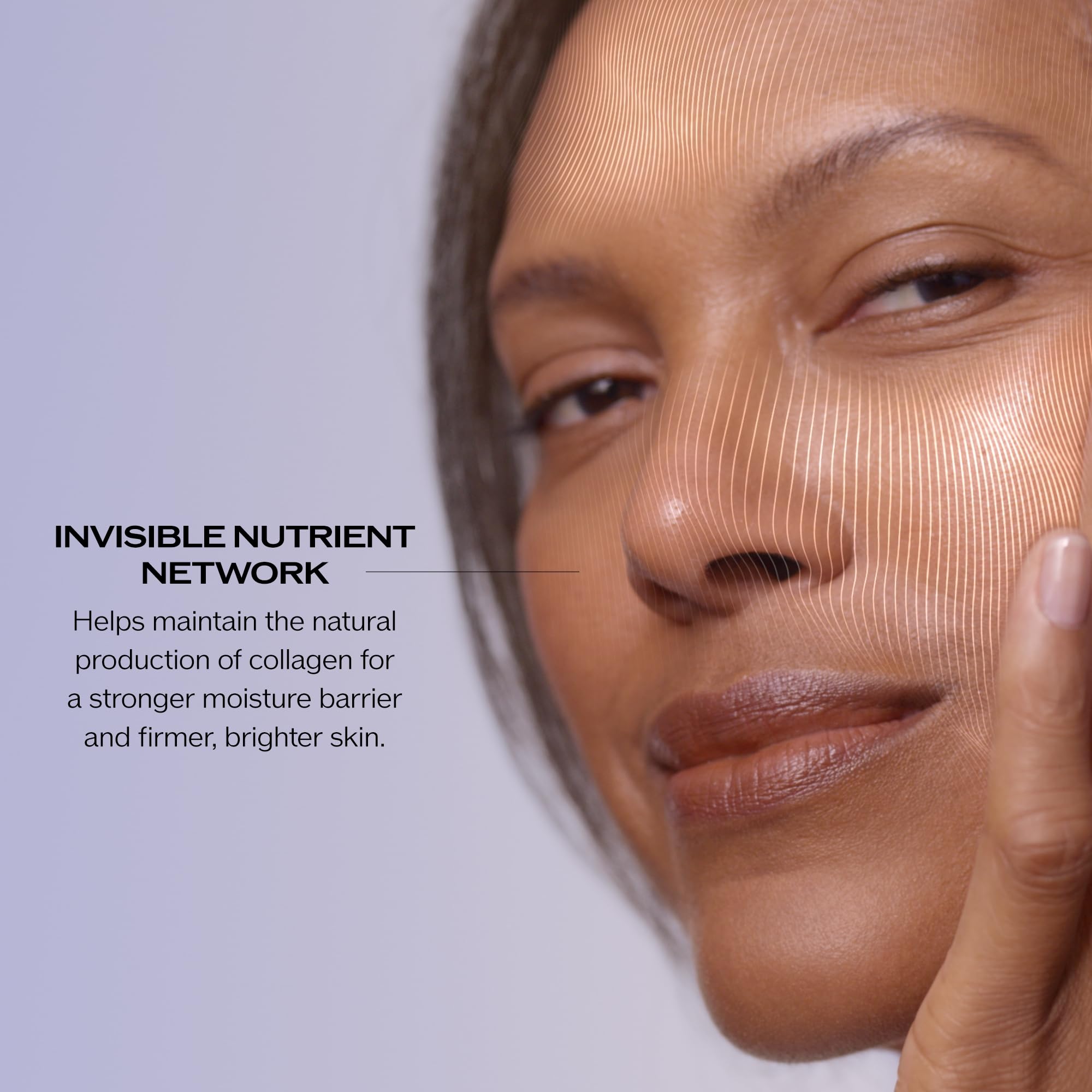 Shiseido Vital Perfection texture swirl on skin