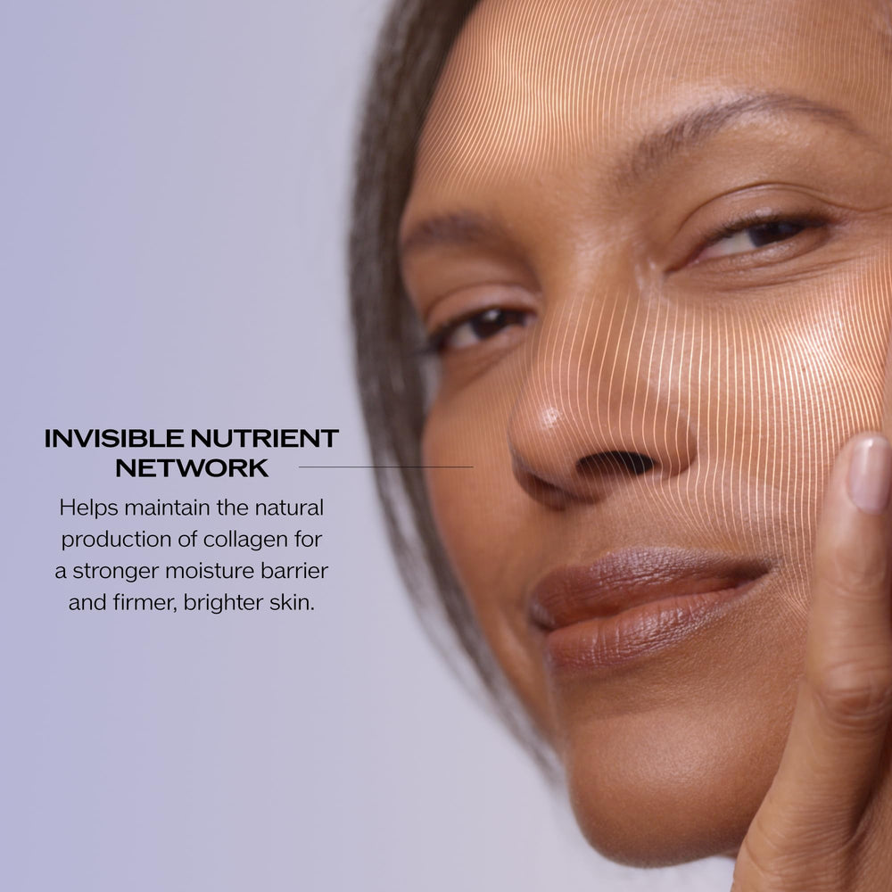 Shiseido Vital Perfection texture swirl on skin