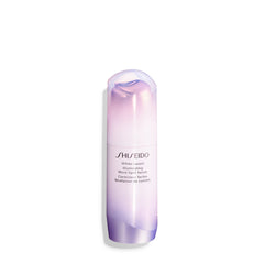 Shiseido White Lucent Micro-Spot Serum bottle close-up showing a smooth, radiant finish