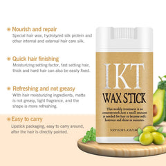 Shiyalan hair wax stick applied directly to targeted areas for precise control
