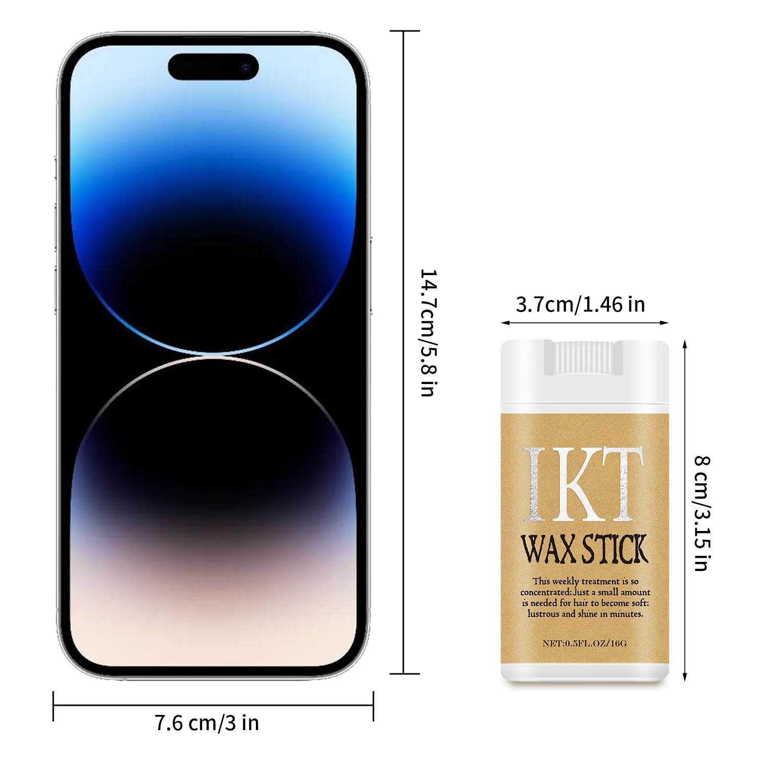 Shiyalan travel-friendly 0.56 oz wax stick for busy mornings