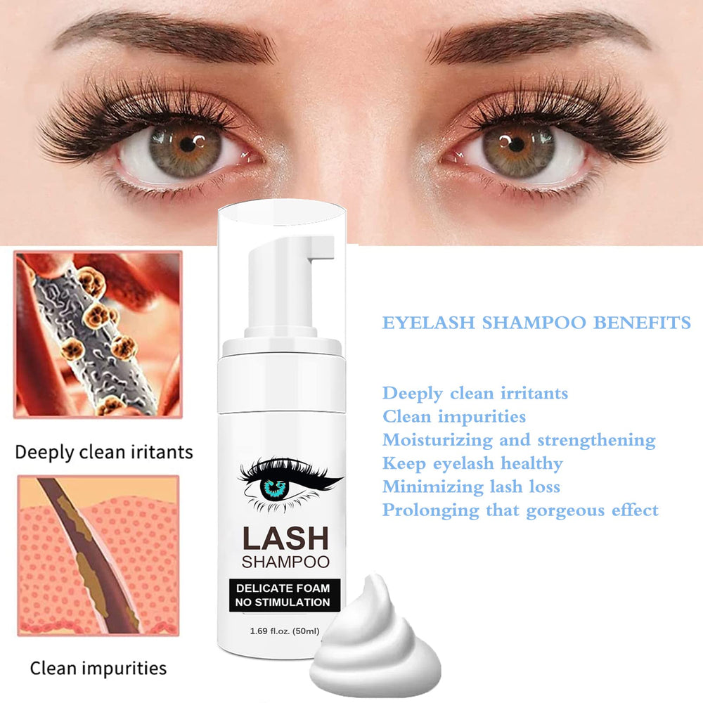 Shmian eyelash brush pack 50pcs for safe, precise cleansing