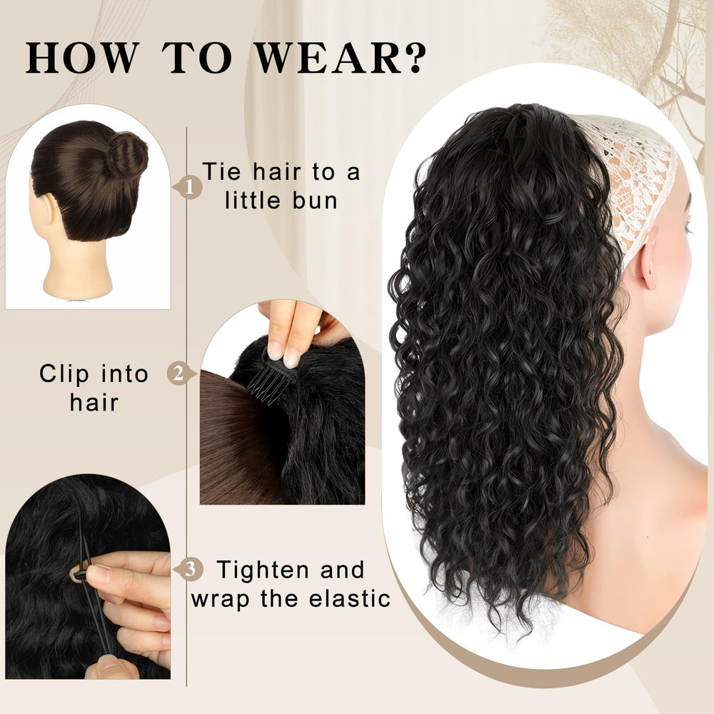 SHNMIN fluffy ponytail extension adds fullness with light maintenance.