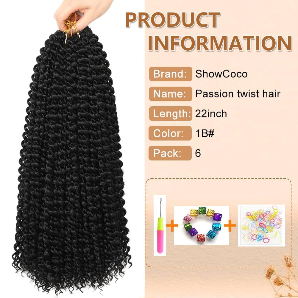 ShowCoco Passion Twist 22 inch full-head butterfly style demonstrates quick, stylish protective look.