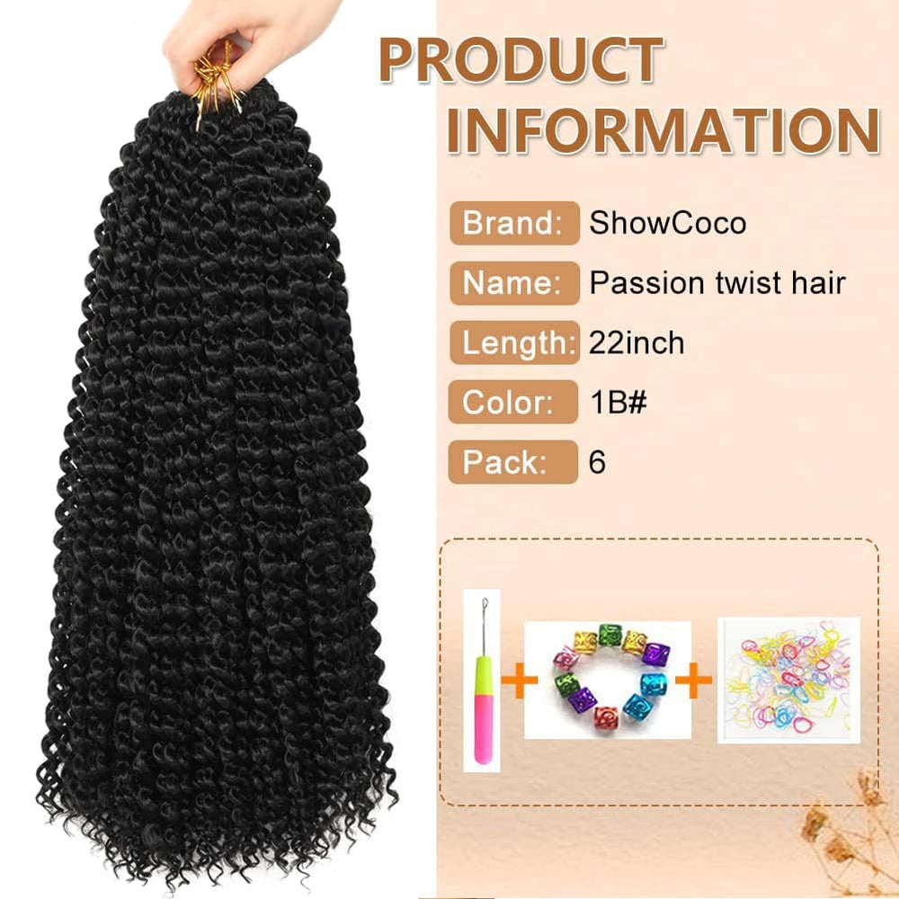 ShowCoco Passion Twist 22 inch full-head butterfly style demonstrates quick, stylish protective look.