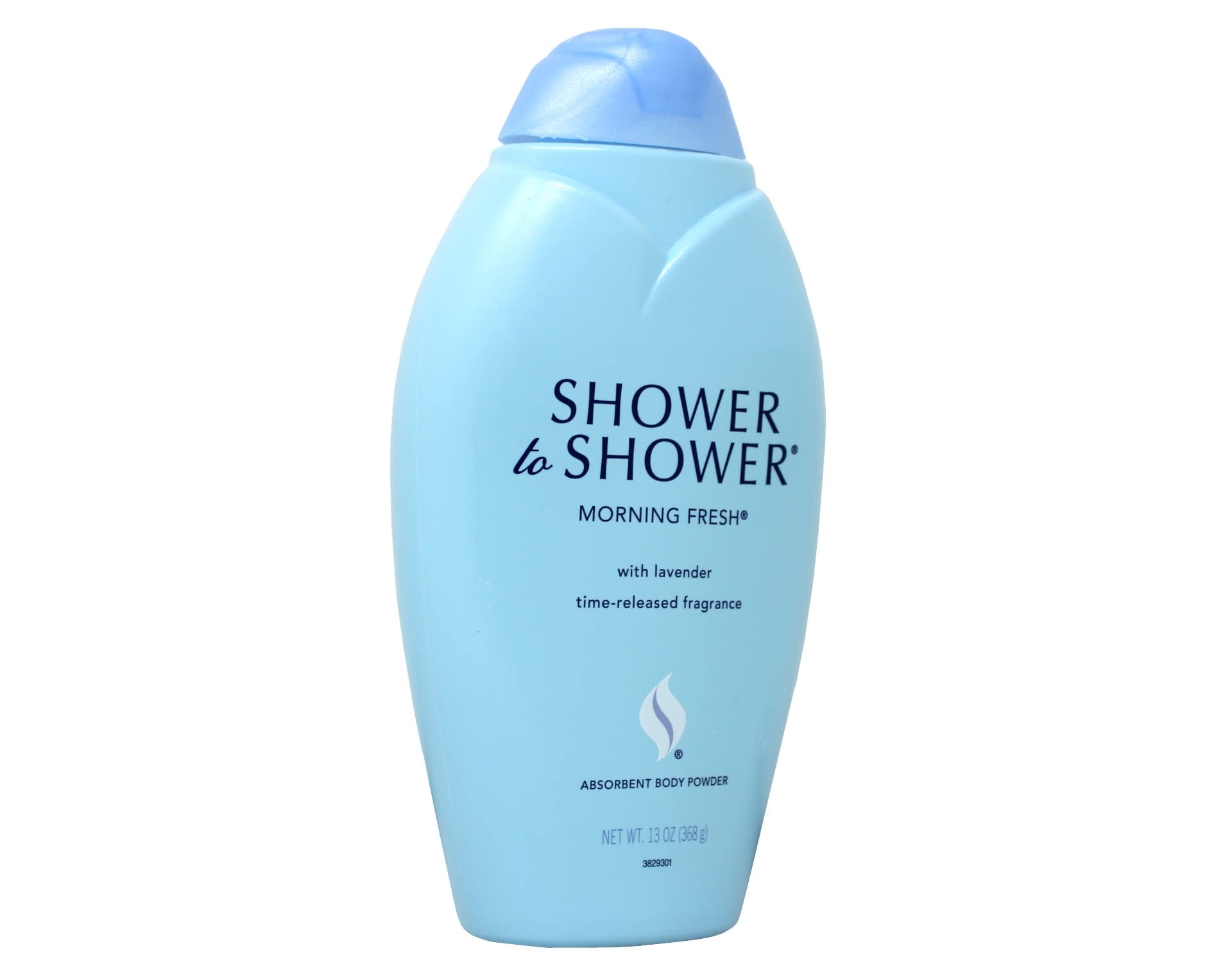 Shower To Shower time-released fragrance bottle demonstrates lasting freshness