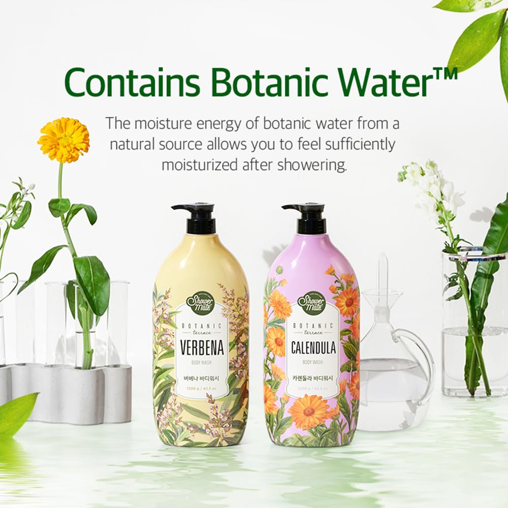 SHOWERMATE Botanic Body Wash foamy lather with plant-based bubbles for gentle cleansing