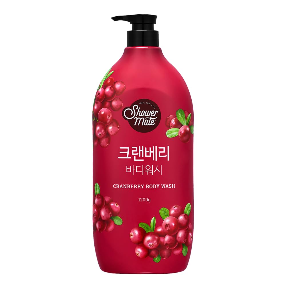 SHOWERMATE Cranberry Natural Body Wash bottle front for daily hydration